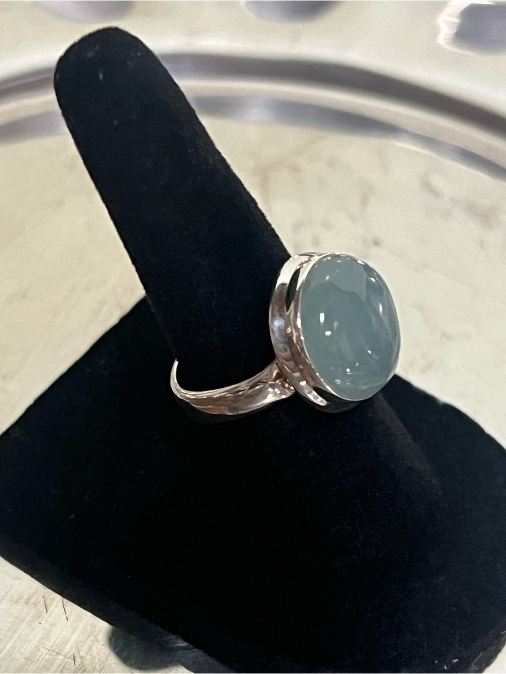 925 Sterling Silver Aquamarine Ring